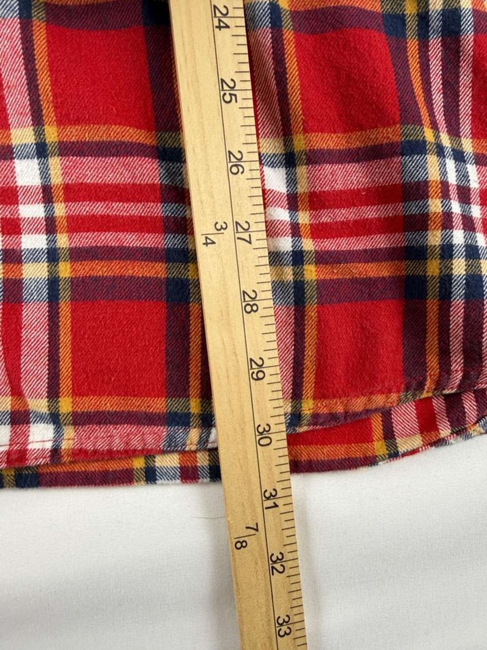Red Head Brand Co Plaid Red Button Down Flannel Men's Size Large Tall - Picture 4 of 9